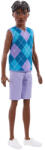 Mattel Fashionista barátok fiú baba - rombuszmintás felsőben (DWK44-JJN67)