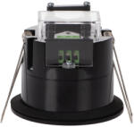Kanlux PRESENSOR-O-WR-B PT MW mozgásérzékelő, mikrohullámú, d76x66mm, 220-240V AC, H360°, IP65/20, fekete (38753) (38753)