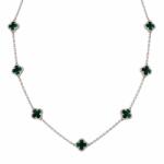 ÉkszerM Ezüst Nyakék Malachit Kővel (méret: 41-46) AD 157483