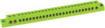 Kanlux KP-TB-63-26-G(S) Elosztóblokk (elosztósín), csatl. : 26db, 19x234x21mm (H x Sz x M), 230V AC, 63A, zöld (32633) (32633)