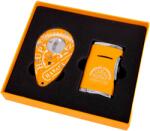 H. Upmann szivaröngyújtó és szivarvágó - szivaros szett (HAB-30098-narancs)