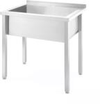 Hendi Kitchen Line rozsdamentes mosogatóasztal egy medencével, hegesztett, 800 × 600 mm (816707)