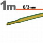  Tub termocontractant galben/verde 6 /3 mm 1m lungime (11022X-1)