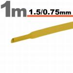  Tub termocontractabil galben pentru izolatie cabluri, 1.5 / 0.75 mm, 20 m (GLB_11019S)