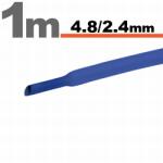  Tub termocontractabil albastru 4.8/2.4 mm, tub izolatie cabluri electrice, contractie la cald, protectie fire, 5 m (GLB_11025K)