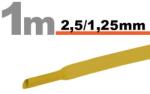  Tub termocontractabil galben pentru izolatie cabluri, 2.5 / 1.25 mm, 20 m (GLB_11020S)