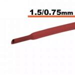  Tub termocontractibil rosu 1.5mm/ 0.75mm 0.5m (11019P)