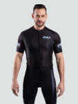 LAUF set ciclism unisex, tricou și pantaloni scurți, negru Dimensiune: L