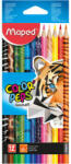 Maped Színes ceruza készlet 12 darabos Color'Peps Animal háromszögletű