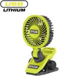 RYOBI Ventilator USB Lithium 4V cu clemă de prindere Ryobi RCF4-0 Ventilator