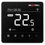 InnoTroll Termostat dual inteligent programabil pentru incalzire in pardoseala si ventiloconvectoare Innotroll HT/FC02 WIFI, negru mat, montaj in doza (041526-341) - ventiloconvector
