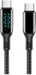 Paradox Since 1992 Cablu USB Type C - Type C 1m cu afisaj LED incarcare si transfer date (AD 874)