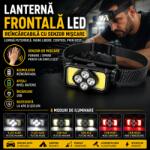 Paradox Since 1992 Lanterna frontala LED reincarcabila cu senzor miscare (AD689)