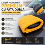 Paradox Since 1992 Laveta microfibra premium cu fata dubla 90x60 cm 800GSM pentru uscare auto (AD19-30)