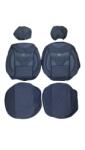 Paradox Since 1992 Huse scaune auto 5 locuri universale piele ecologica cu textil negru (11-6-NEGRU)