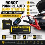 Paradox Since 1992 Robot pornire auto Jump Starter 800A 12V 8000mAh pentru baterii descarcate (AD728)