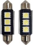 Paradox Since 1992 Becuri LED sofit C5W 39mm Canbus 12V 3 SMD 5050 alb rece (004)