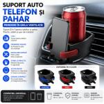 Paradox Since 1992 Suport auto telefon si pahar cu prindere in grila ventilatie color (3-891105-albastru)