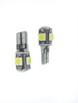 Paradox Since 1992 Becuri LED T10 W5W 5 SMD 5050 CANBUS 12V fara eroare bord lumina alba set 2 buc (28158)