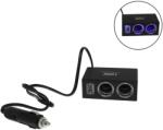 Olesson Adaptor bricheta auto 2 prize 1 USB Olesson 1522 120W 12V 24V splitter auto LED (1522)