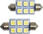 Paradox Since 1992 Becuri LED sofit C5W 39mm Canbus 12V 6 SMD alb rece (493)