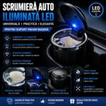 Paradox Since 1992 Scrumiera auto LED cu interior ceramic si capac iluminat (AD007) Scrumiera
