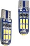 Paradox Since 1992 Becuri LED T10 W5W 15 SMD silicon 12V lumina alba pozitie auto set 2 buc (20-21)