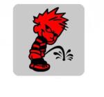 Paradox Since 1992 Sticker Funny Boy patrat 11x11 cm decor auto amuzant (ABT-110)