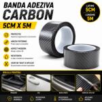 Paradox Since 1992 Banda Adeziva Carbon 5cm x 5m Protectie Prag Bara Usa Auto Universal (25-5 b)