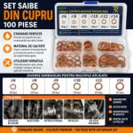 Paradox Since 1992 Set saibe cupru 100 piese pentru etansare auto diverse dimensiuni (20-153/1)