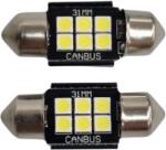 Paradox Since 1992 Becuri LED sofit C5W 31mm Canbus 12-24V 6 SMD 3030 alb rece (AD813)