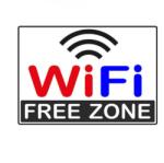 Paradox Since 1992 Sticker WiFi FREE ZONE 22x15.5 cm decor auto business (ABT-136)