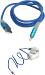 Paradox Since 1992 Cablu incarcare si date USB iPhone Lightning cu LED pentru telefon (19-5-ALBASTRU)
