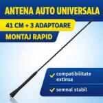 Paradox Since 1992 Tija antena auto universala 41 cm AM FM cu 3 adaptoare (03465)