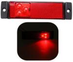 Paradox Since 1992 Lampa LED gabarit laterala 3 LED cu reflector 12-24V (20-59-rosie)