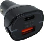Paradox Since 1992 Incarcator auto bricheta USB si Type C 20W PD QC incarcare rapida 12V 24V (AD101/1)