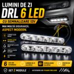 Paradox Since 1992 Lumini de zi DRL 6 LED cu semnalizare 12V universale (2369)
