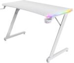 Trust Birou gaming Trust GXT 709W Luminus, iluminare RGB, greutate 15.5 kg, greutate maxima 150 kg, alb (TR-25328)