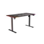 Serioux Birou electric Serioux Carbon Pro RGB, reglabil pe inaltime, Dimensiuni blat 1400mm x 700mm, Orientare Cadru: Rectangular, Greutate maxima: 60 kg, Interval de inaltime: 730 1210 mm, Segmente coloana (