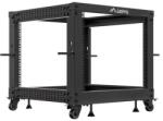 Lanberg Rack deschis 19 9U, 600x600-1100 reglabil, negru (OR01-6109-B)