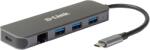D-Link Docking station D-Link DUB-2334, USB Type-C, 60W, Gri, 2 ani Garantie (DUB-2334)