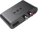 Techstar Receptor Transmitator Techstar® MM-2, Bluetooth 5.0, Interfata USB, Iesire RCA, Iesire AUX, Conexiune Multipoint, Negru (SKU2392)