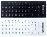 Active Litere autocolante pentru tastatura laptop, Active, fond alb/negru, layout standard engleza US qwerty, rezistente la apa, corectie taste notebook (ACT-A/BLETTER)