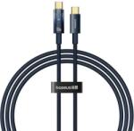 Baseus Cablu alimentare si date Baseus Explorer, Fast Charging, USB Type-C la USB Type-C 100W, oprire automata incarcare, braided, 1m, Albastru