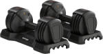 SPORTNOW Set Gantere Reglabile 5 în 1 cu Sistem de Eliberare Rapidă 11 kg Negru | Aosom Romania (A91-507V01BK)