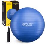 4Fizjo Torna labda, 4FIZJO, fitness gyakorlatok, anti-burst rendszerrel, pumpával, 65 cm átmérőjű, PVC, kék (P-5907222931493)