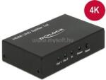 DELOCK HDMI UHD-es elosztó 1 x HDMI-bemenet > 2 x HDMI-kimenet 4K (DL18682) (DL18682)