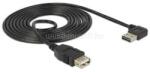 Delock 83553 USB2.0-A jobbra/balra 90°-s dugó + USB2.0-A aljzat csatlakozók kábel - 3m (DL83553) (DL83553)