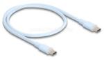 Delock USB 2.0 kábel USB Type-C dugó - dugó PD 3.0 60 W 0, 5 m kék Szilikon (DL81233) (DL81233)