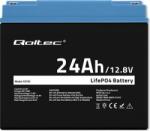 Qoltec Acumulator LiFePO4 12.8V 24Ah 307.2Wh Qoltec Cu BMS Integrat Pentru Protectie Ideal Pentru Fotovoltaic Off-Grid Kamper Barca UPS Si (53702)